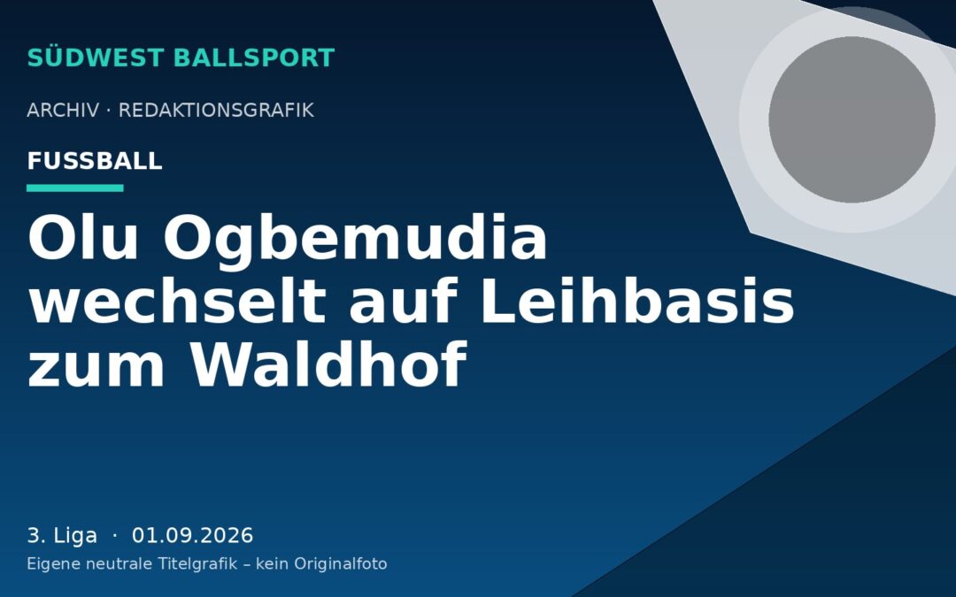 Olu Ogbemudia wechselt auf Leihbasis zum Waldhof