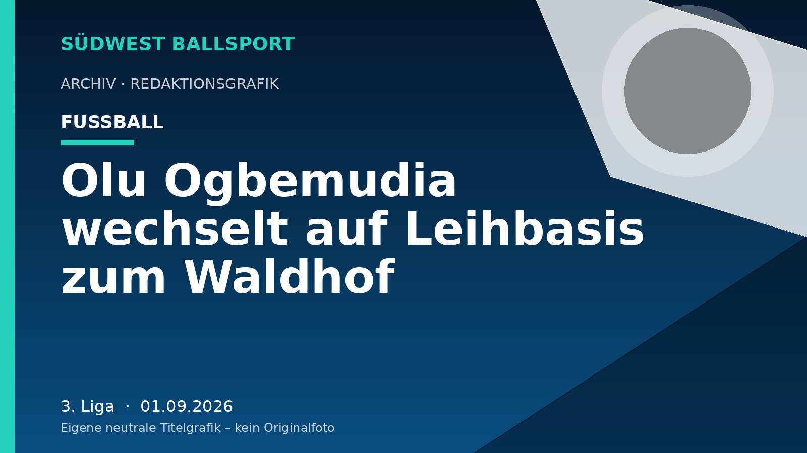 Olu Ogbemudia wechselt auf Leihbasis zum Waldhof – Südwest Ballsport