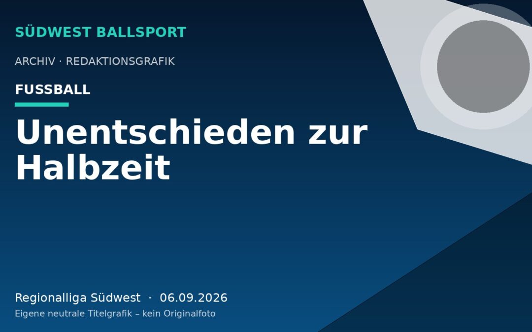 Unentschieden zur Halbzeit