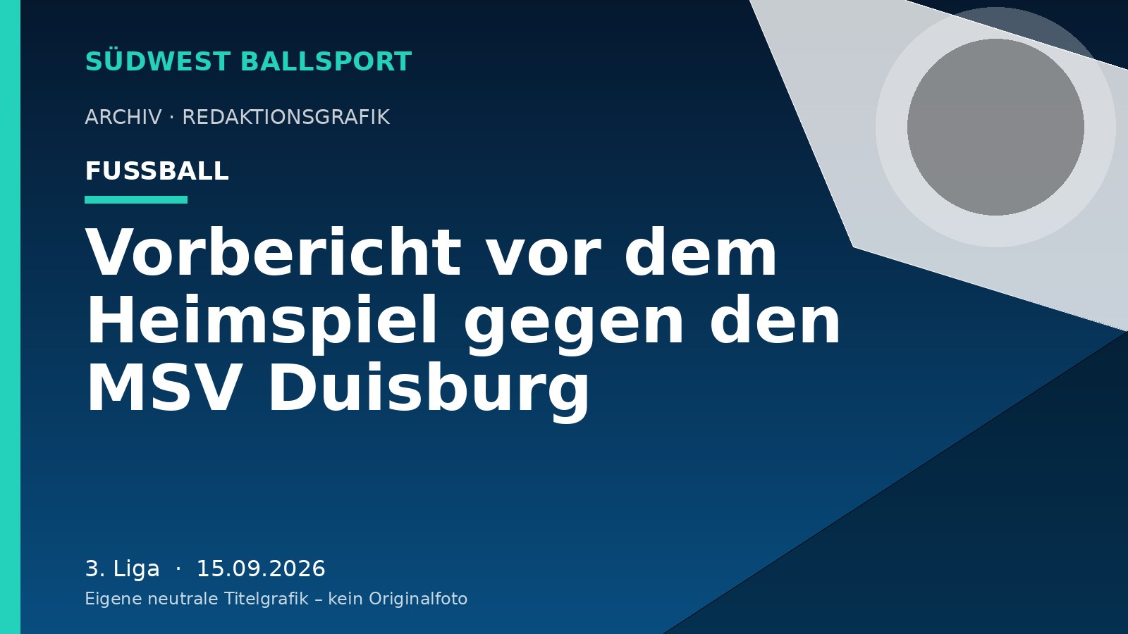 Vorbericht vor dem Heimspiel gegen den MSV Duisburg – Südwest Ballsport